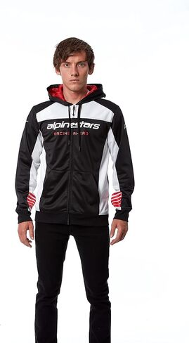 سترة Alpinestars للرجال Session II، مقاس 2X-Large، أسود/أبيض in Kuwait