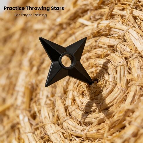 14-Piece Ninja Cosplay Kit, Plastic Kunai (10.2" X 2+5.1" X 6), Shuriken/Ninja Star (3.5" X 6) Set for Anime Fans | Ninja Props and Costume for Adults in Saudi Arabia