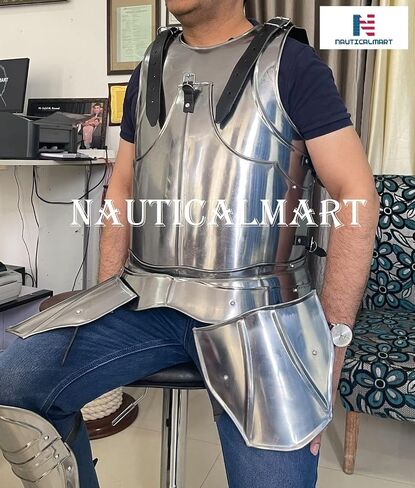 NauticalMart Gothic Half Suit of Armour-Medieval Breastplate Knight Armor in Kuwait