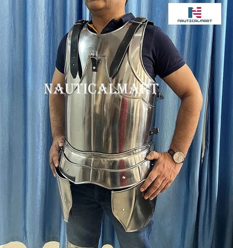 NauticalMart Gothic Half Suit of Armour-Medieval Breastplate Knight Armor in Kuwait
