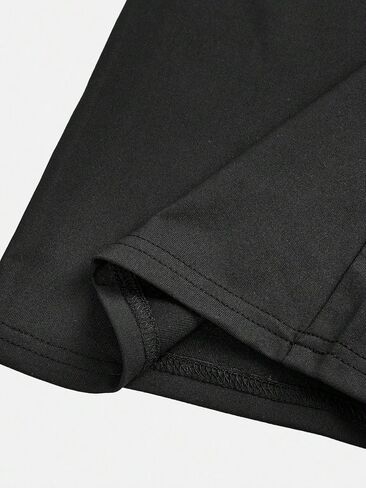 Girl's Wide Leg Pants Fold Over Wide Leg Sweatpants Contrast ColorCasual Loose Flare Leggings Bell Bottoms in Kuwait