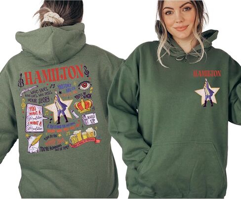 Hamilton Sweatshirt, Hamilton Broadway Inspired Hoodie, Hamilton Musical Theater Sweatshirt, Hamilton Fan Quote Hoodie, Broadway Musical Lover Crewneck in Saudi Arabia