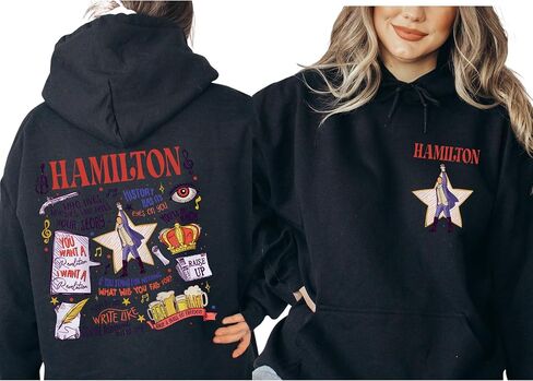 Hamilton Sweatshirt, Hamilton Broadway Inspired Hoodie, Hamilton Musical Theater Sweatshirt, Hamilton Fan Quote Hoodie, Broadway Musical Lover Crewneck in Saudi Arabia