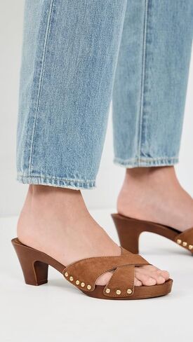 Dolce Vita Women's Averie Nubuck Leather Clogs in Kuwait