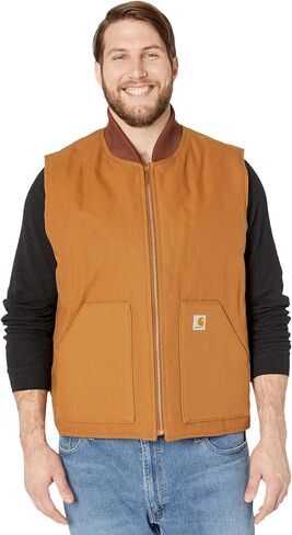 سترة Carhartt Big & Tall Duck Arctic Vest Carhartt بني 4XL (Reg) in Kuwait