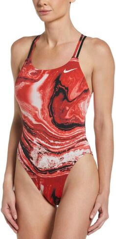 حذاء Nike Swim للسيدات HydraStrong Crystal Wave Spiderback قطعة واحدة باللون الأحمر الجامعي 38 / الأحمر الجامعي in Kuwait