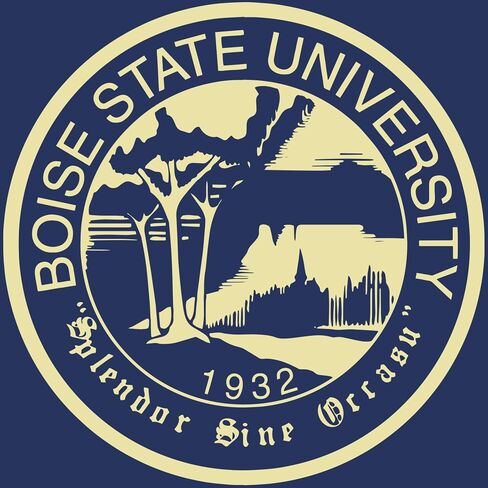 Boise State University 11" w x 8.5" h Tassel Diploma Frame - Fits a bachelor's - Gold Embossed Tassel & Cord Diploma Frame - Black Moulding with Royal Blue and Orange Matting in Kuwait