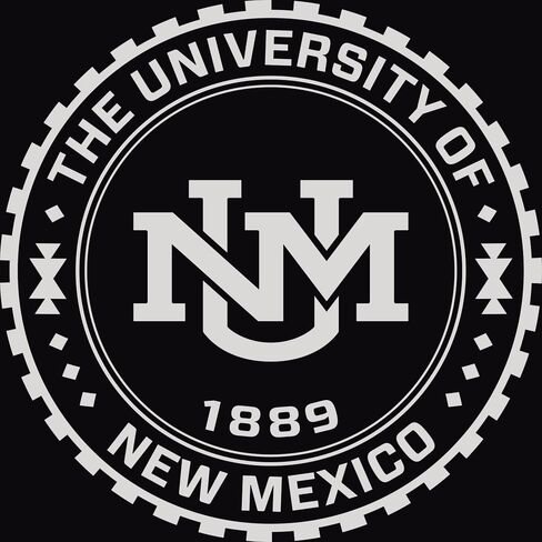 The University of New Mexico 11"w x 8.5"h Diploma Frame - Fits a bachelor's and master's - Silver Embossed Diploma Frame - Cherry Moulding with Black and Red Matting - Officially Licensed in Kuwait