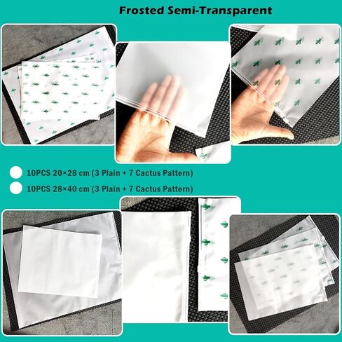 Travel Storage Bags, 30PCS Resealable Ziplock Bags Clear Bag & Frosted Zip lock Seal Clothes Bags Hospital Waterproof Luggage Organiser for Clothes Shoes Cosmetics in Saudi Arabia