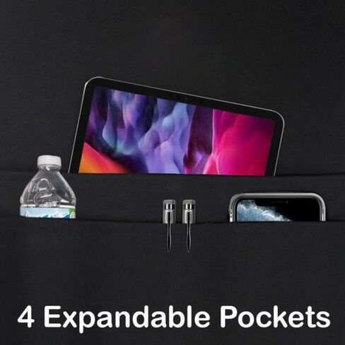 Airplane Seat Back Organizer, Multi Pocket Travel Storage Caddy, Plane Travel Essentials Accessories in Kuwait