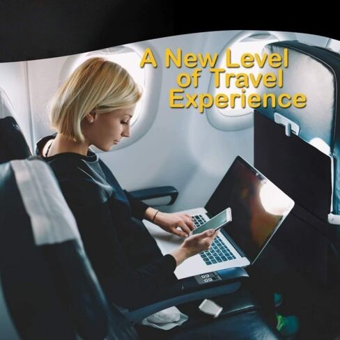 Airplane Seat Back Organizer, Multi Pocket Travel Storage Caddy, Plane Travel Essentials Accessories in Kuwait