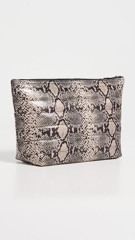 Think Royln Women's Travel Trio Pouches, Python/Pearl Cashmere/Black, One Size in Kuwait