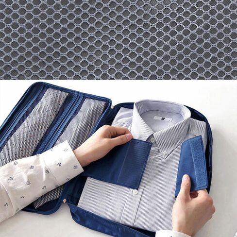 BESTYASH Waterproof Travel Shirt Organizer Bag with Tie Storage Anti-Wrinkle Portable Clothes Case for Business Trips and Daily Use 14.17X10.23X1.96 Inch in Kuwait