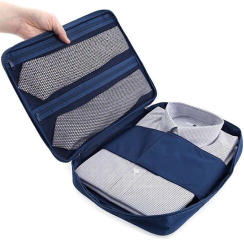 BESTYASH Waterproof Travel Shirt Organizer Bag with Tie Storage Anti-Wrinkle Portable Clothes Case for Business Trips and Daily Use 14.17X10.23X1.96 Inch in Kuwait