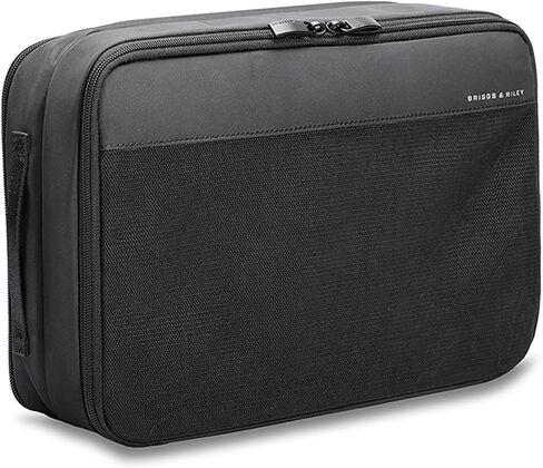Briggs & Riley Double-Sided Packing Cube for Travel - Essential Pack Accessories for Women & Men, Luggage & Suitcase Organizer Bag for Clothes, Versatile Design - Travel Essentials, Black in Saudi Arabia