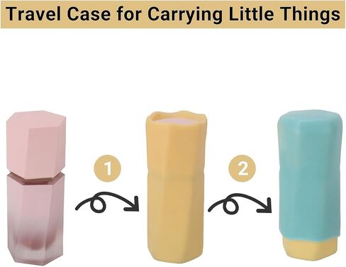 Travel Silicone Bottle Covers 4 or 8 Pack Leak Proof Elastic Sleeves Durable for Toiletries, Shampoo Bottles, Cruise Luggage, 4PCS in Kuwait