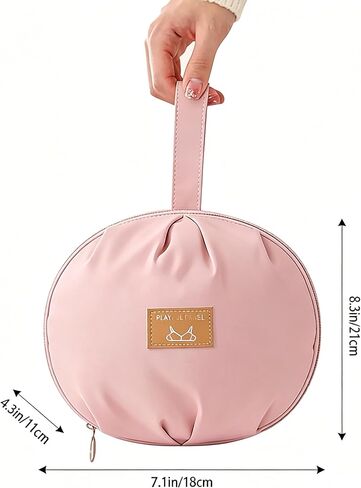 Women’s Travel Underwear Packing Cube Organizer Portable Storage Bag for Bras, Panties, Socks & Accessories Lightweight Luggage Organizer Travel Essentials (Pink) in Saudi Arabia