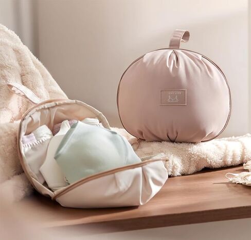 Women’s Travel Underwear Packing Cube Organizer Portable Storage Bag for Bras, Panties, Socks & Accessories Lightweight Luggage Organizer Travel Essentials (Pink) in Saudi Arabia