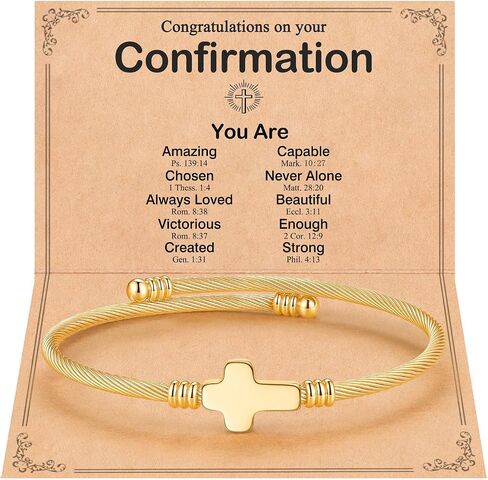 Cross Bracelet Confirmation Catholic Gifts for Teen Girls Women in Kuwait
