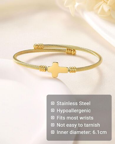 Cross Bracelet Confirmation Catholic Gifts for Teen Girls Women in Kuwait