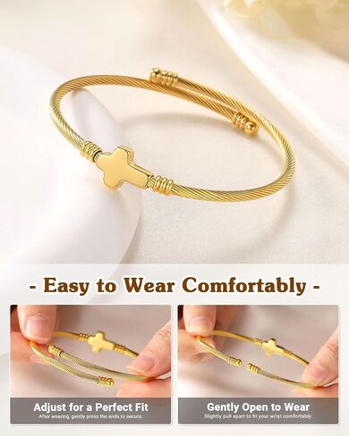 Cross Bracelet Confirmation Catholic Gifts for Teen Girls Women in Kuwait