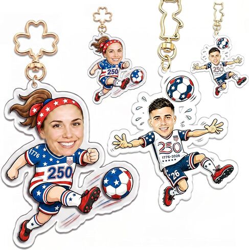 Custom Top Only Acrylic Soccer Keychain – Fixed Football Design, Perfect as Party Favors, Birthday, Housewarming, Match Day Gift for Fans & Friends, Great for Any Occasion in Saudi Arabia