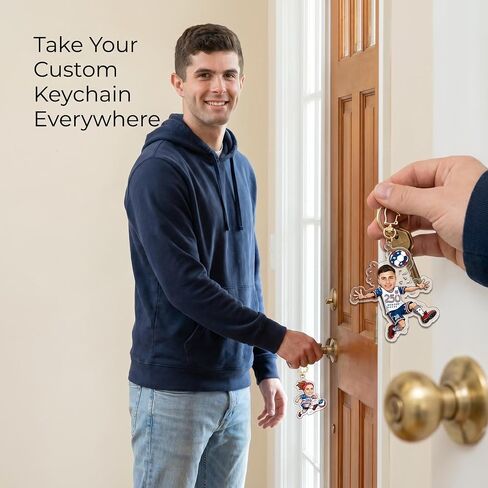 Custom Top Only Acrylic Soccer Keychain – Fixed Football Design, Perfect as Party Favors, Birthday, Housewarming, Match Day Gift for Fans & Friends, Great for Any Occasion in Saudi Arabia