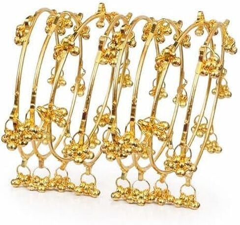 The Great Indian Store Traditional Kashmiri Ghungroo Latkan Bangles for Women (Set of 8 Pcs) in Kuwait