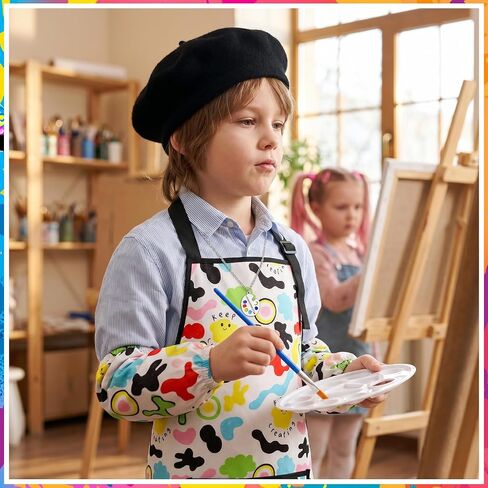 Artist Costume for Kids, Painter Dress Up Set with Colorful Artist Apron, Kids Painter Costume Accessories in Kuwait