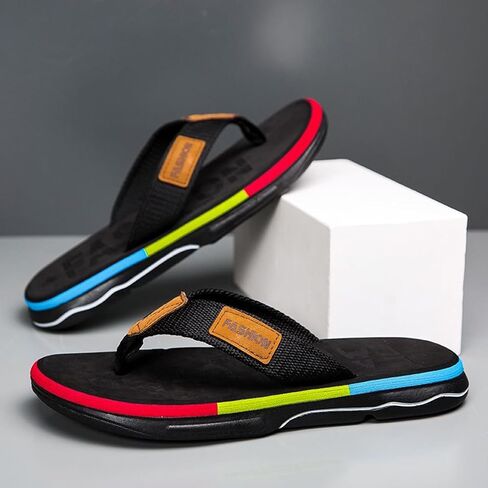 Men's Flip Flops Non-Slip Comfort Walking Thong Sandals Slip On Indoor Outdoor in Kuwait