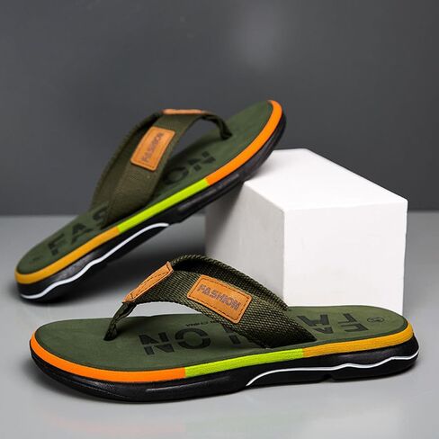 Men's Flip Flops Non-Slip Comfort Walking Thong Sandals Slip On Indoor Outdoor in Kuwait