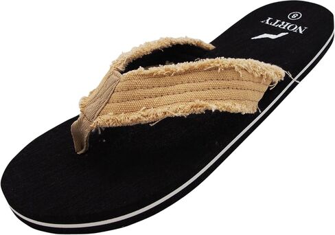 NORTY - Men's Lightweight Thong Flip Flop Sandal for Everyday, Beach or Pool - Runs 1/2 Size Small in Kuwait