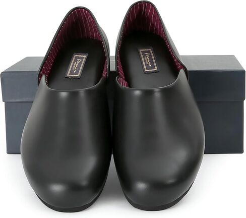 PAMIR Men's Leather Opera Slippers - Classic Indoor Outdoor House Shoes with Memory Foam in Saudi Arabia