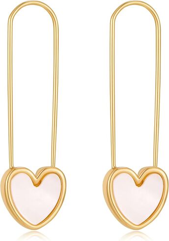MUYAN Safety Pin Earrings for Women Trendy Paperclip Earrings Minimalist Daily Jewelry in Kuwait