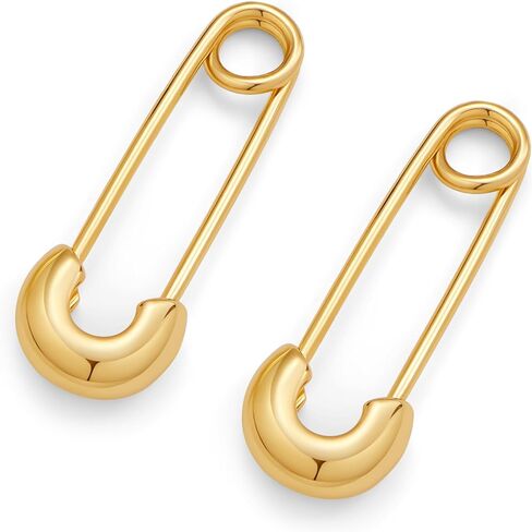 MUYAN Safety Pin Earrings for Women Trendy Paperclip Earrings Minimalist Daily Jewelry in Kuwait