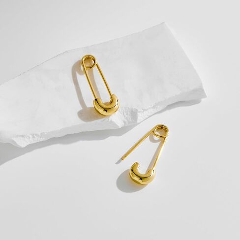 MUYAN Safety Pin Earrings for Women Trendy Paperclip Earrings Minimalist Daily Jewelry in Kuwait