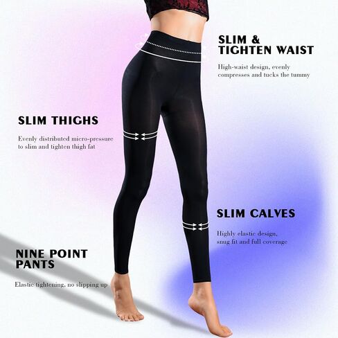 Caprilite Women's 80D Semi Opaque Tights,Sheer Black Footless Tights,High Waist Solid Color Pantyhose Stockings in Saudi Arabia