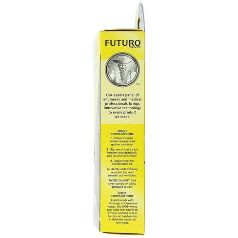 Futuro Beyond Support Ultra Sheer Knee High, Beige, Mild Compression, Large , 1 pair in Kuwait