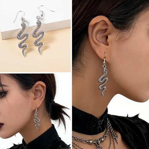 37 Pcs Grunge Vintage Punk Jewelry Set Gothic Earrings Fairy Butterfly Boho Crystal Y2k Cross Pendant Choker Stackable Knuckle Rings for Women Men in Kuwait