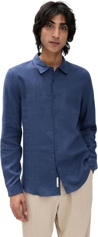 Onia Men's Standard Long Sleeve Linen Shirt in Kuwait