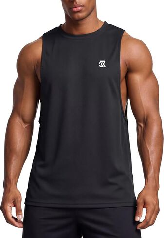 Mens Workout Tank Top Gym Bodybuilding Sleeveless Shirts Muscle T Shirts Casual Summer Tops in Kuwait