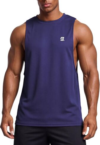 Mens Workout Tank Top Gym Bodybuilding Sleeveless Shirts Muscle T Shirts Casual Summer Tops in Saudi Arabia