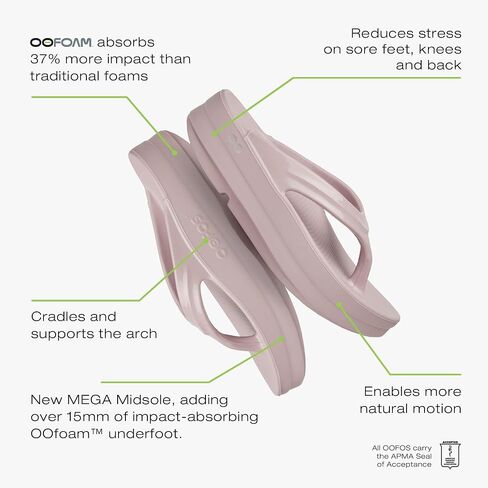 OOFOS OOmega OOlala Recovery Sandal, Stardust - Women’s Size 10 in Kuwait
