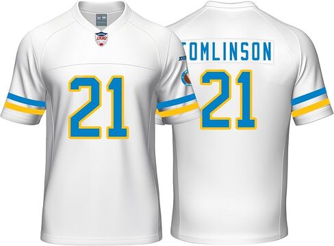 Custom Mens/Youth Football Stitched T-Shirt for Sports Fan Blue in Kuwait