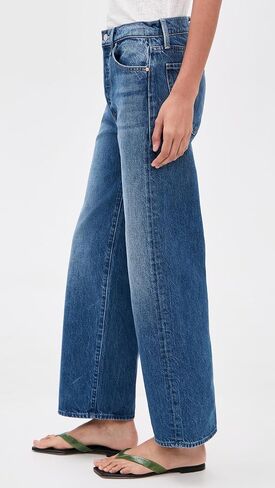 Mother Women's The Dodger Button Flood Jeans in Kuwait