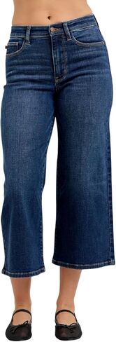Judy Blue Womens Jeans - High Waisted Ankle Wide in Kuwait