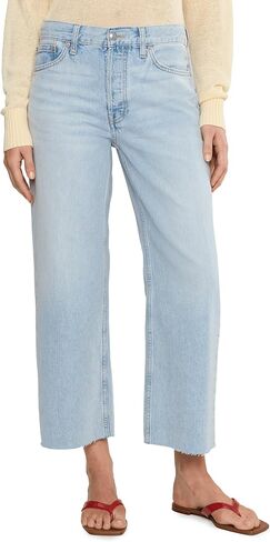 Madewell Low Slung Baggy Crop in Foster Wash in Kuwait