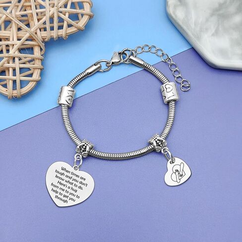 Inspirational Bracelets Gift for Women Stainless Steel Bracelet Inspirational Gift for Women Motivational Bracelets for Friends Positive Quotes Bracelet Christmas Birthday Presents Friendship Gifts in Kuwait