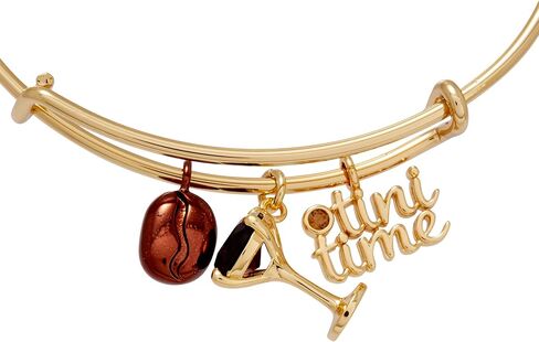 سوار Alex and Ani Espresso Martini متعدد السحر، أساور ذهبية لامعة للنساء، خالية من النيكل، مواد آمنة in Kuwait