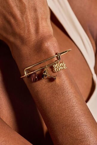 سوار Alex and Ani Espresso Martini متعدد السحر، أساور ذهبية لامعة للنساء، خالية من النيكل، مواد آمنة in Kuwait